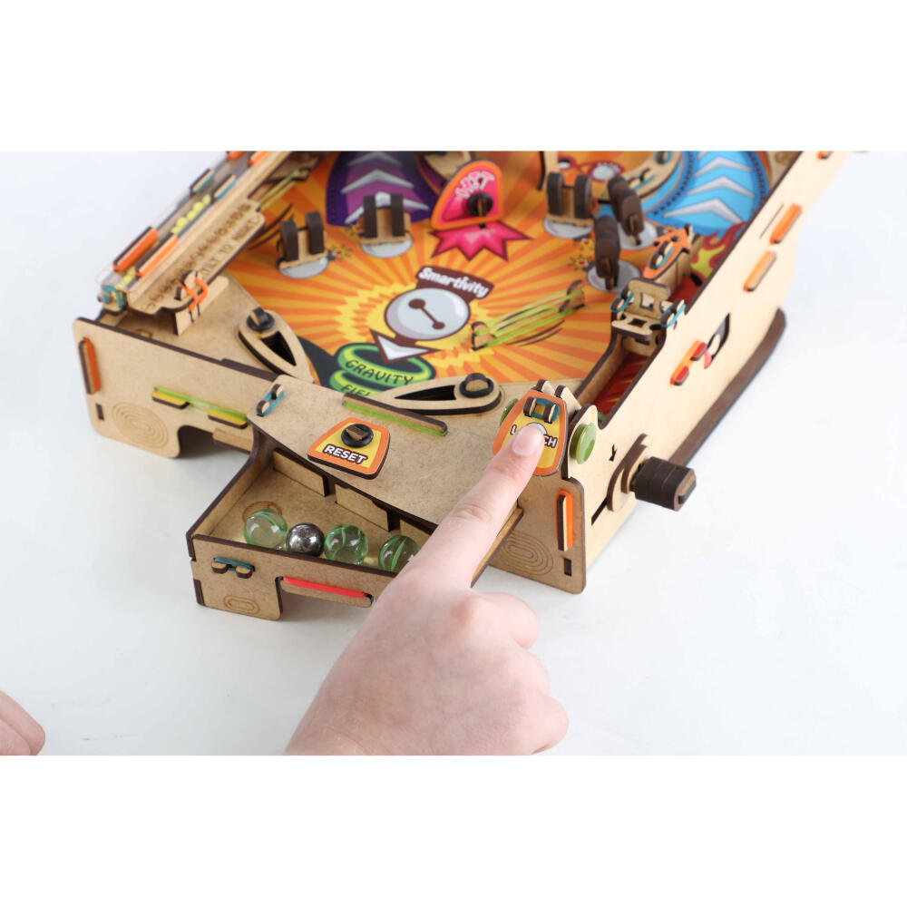 Smartivity Bausatz Pinball Machine, Kinderspiel, Logikspiel, Lernspielzeug, ab 8 Jahren, Holz, STY 303