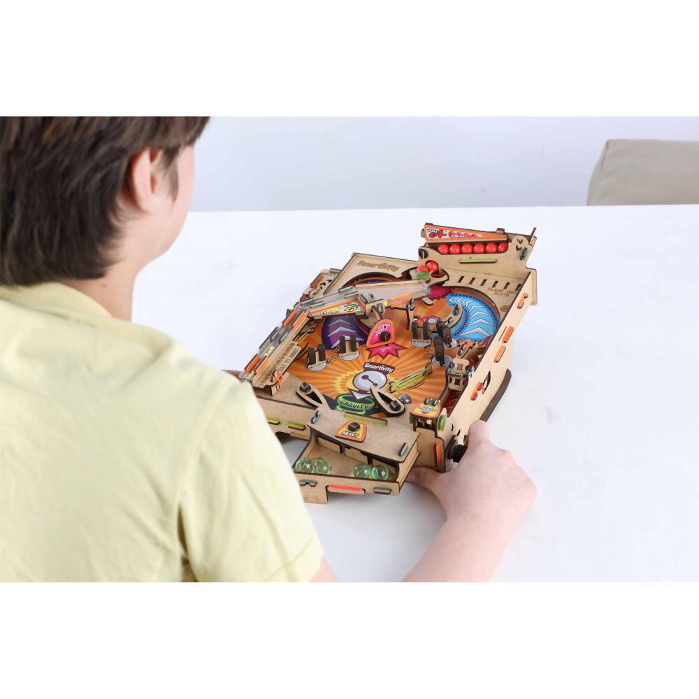 Smartivity Bausatz Pinball Machine, Kinderspiel, Logikspiel, Lernspielzeug, ab 8 Jahren, Holz, STY 303