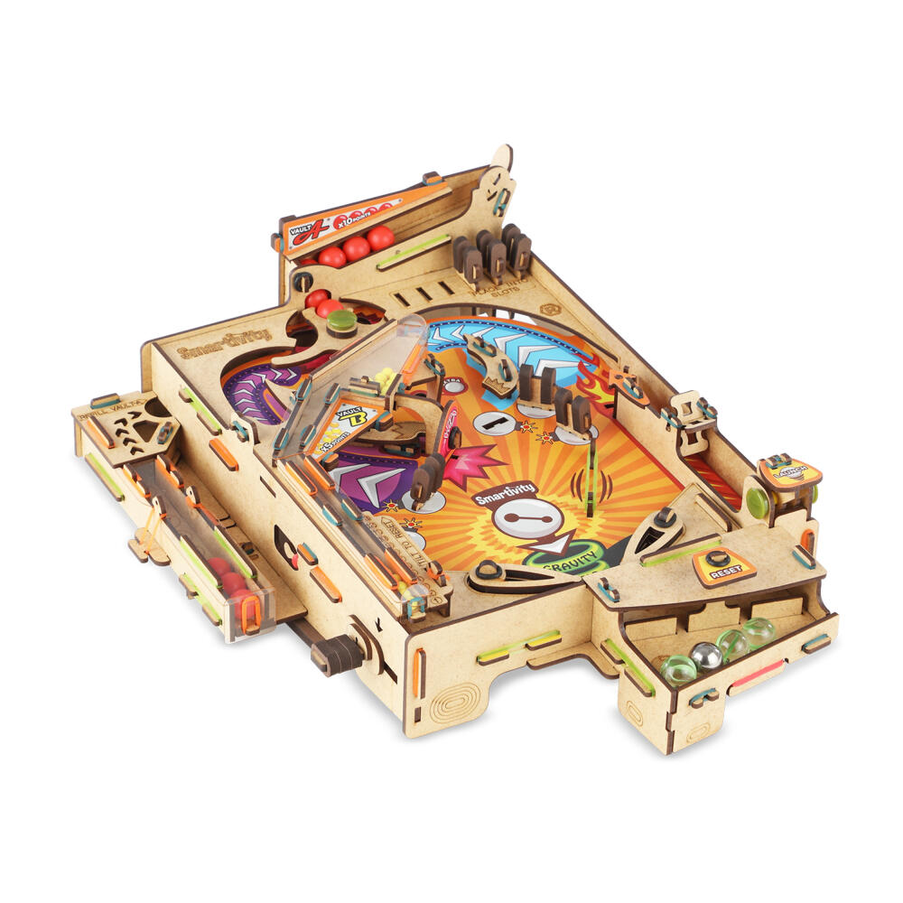 Smartivity Bausatz Pinball Machine, Kinderspiel, Logikspiel, Lernspielzeug, ab 8 Jahren, Holz, STY 303
