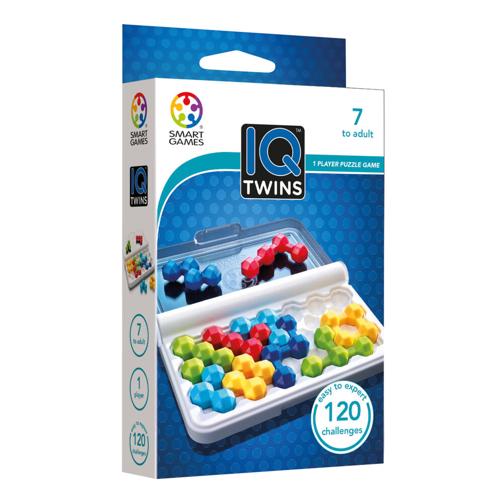 Smart Games IQ Twins, Kinderspiel, Logikspiel, Lernspielzeug, ab 6 Jahren, SG 306