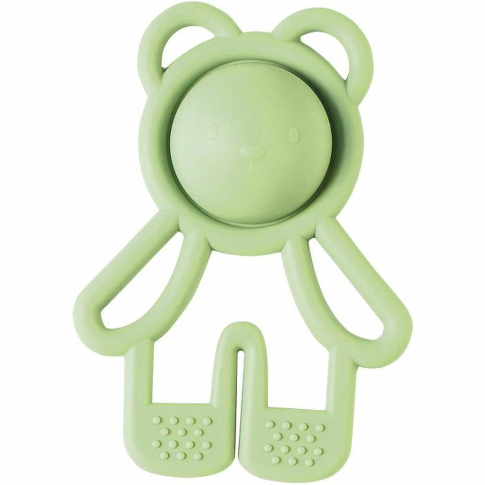 Nattou teething ring Pop It bear green