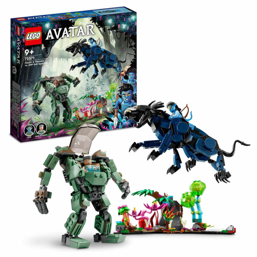 LEGO Avatar Neytiri und Thanator VS Quartich im MPA, 560-tlg., Bauset, Konstruktionsset, Bausteine, Spielzeug, ab 9 Jahre, 75571