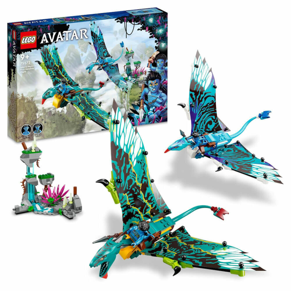 LEGO Avatar Jakes und Neytiris erster Flug auf einem Banshee, 572-tlg., Bauset, Konstruktionsset, Bausteine, Spielzeug, ab 9 Jahre, 75572