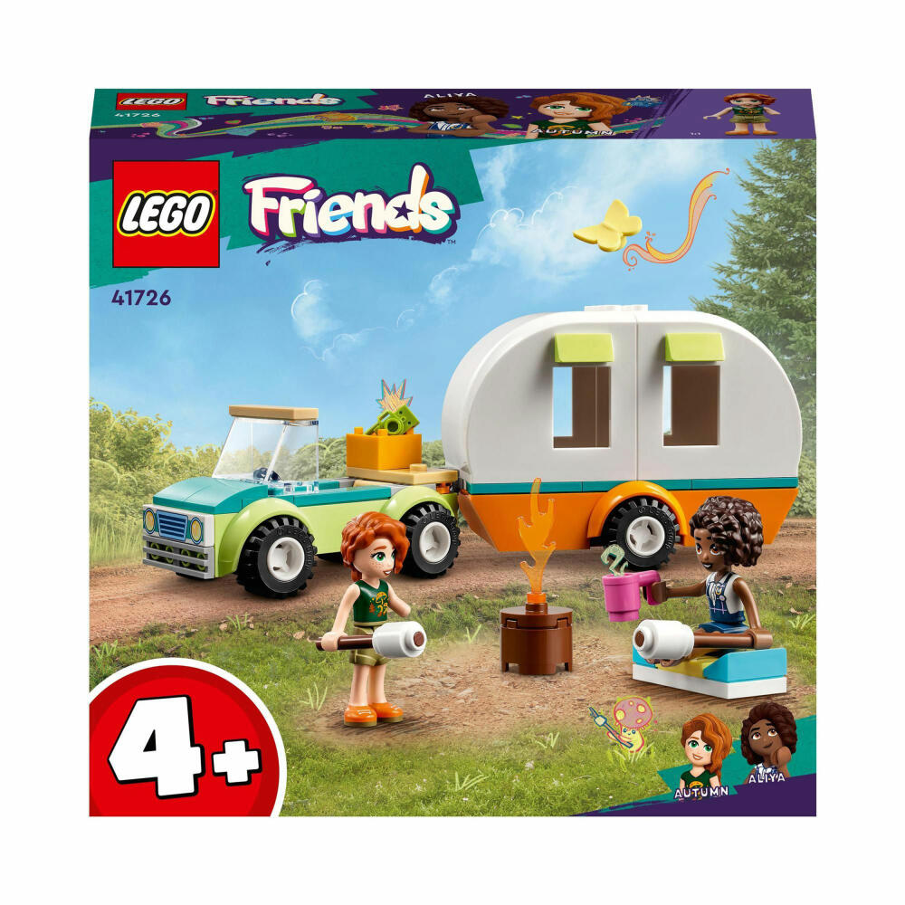 LEGO Friends Campingausflug, 87-tlg., Bauset, Konstruktionsset, Bausteine, Spielzeug, ab 4 Jahre, 41726