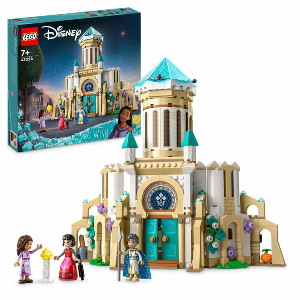 LEGO Disney König Magnificos Schloss, 613-tlg., Legosteine, Bausteine, Bauset, Konstruktionsset, ab 7 Jahren, 43224