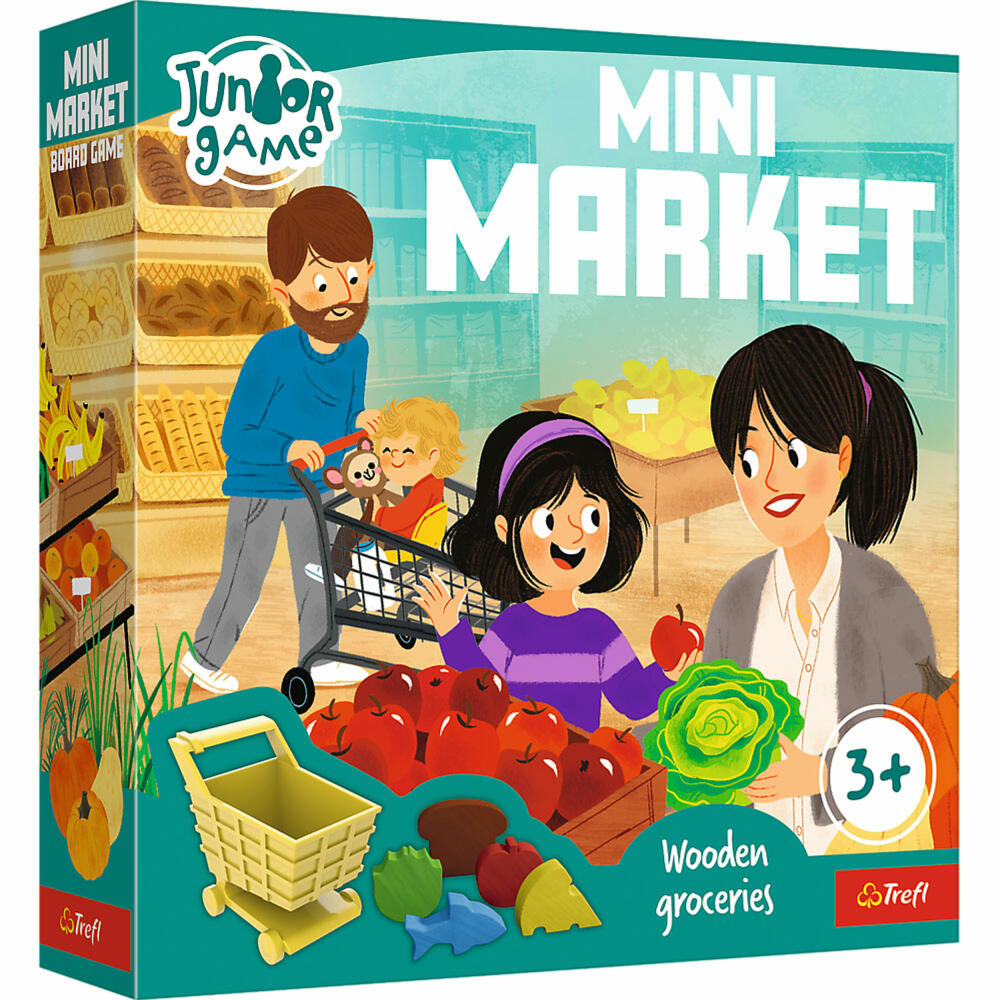 Trefl Erstes Spiel - Mini Market, Kinderspiel, Brettspiel, Kinder Spiel, ab 3 Jahren, 02481