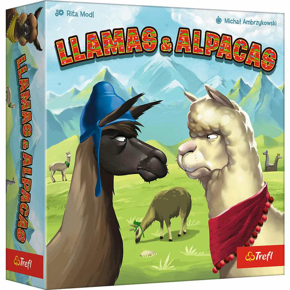 Trefl Llamas & Alpacas - Deutsche Version, Familienspiel, Kinderspiel, ab 6 Jahren, 02546