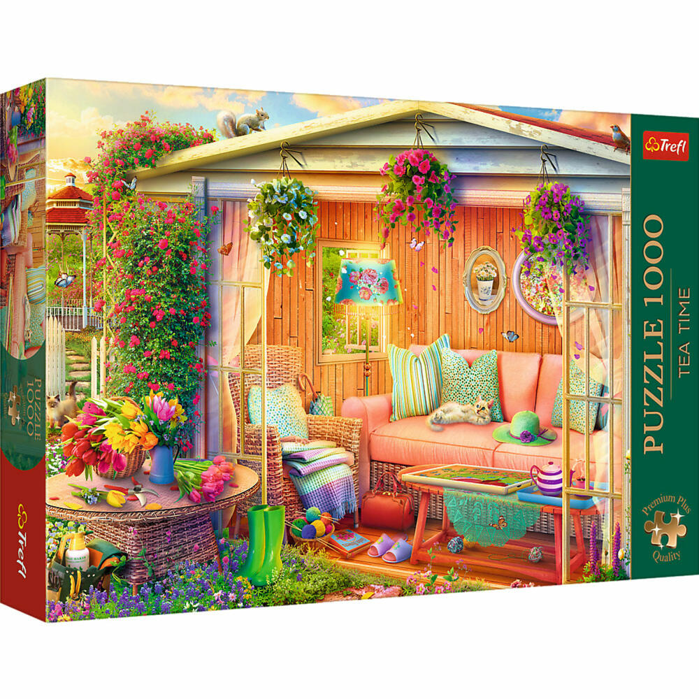 Trefl Puzzle Tea Time Mein Lieblingsplatz, 1000 Teile, 68 x 48 cm, 10801