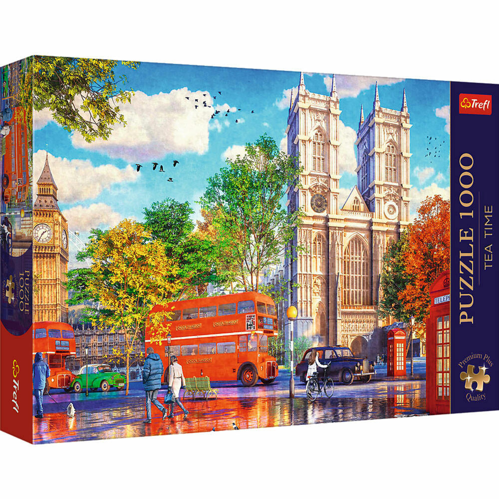 Trefl Puzzle Tea Time Blick auf London, 1000 Teile, 68 x 48 cm, 10805