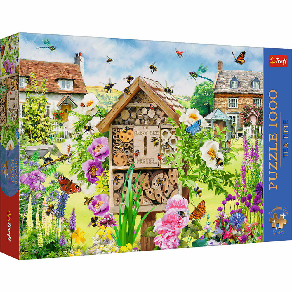 Trefl Puzzle Tea Time Haus für Bienen, 1000 Teile, 68 x 48 cm, 10809