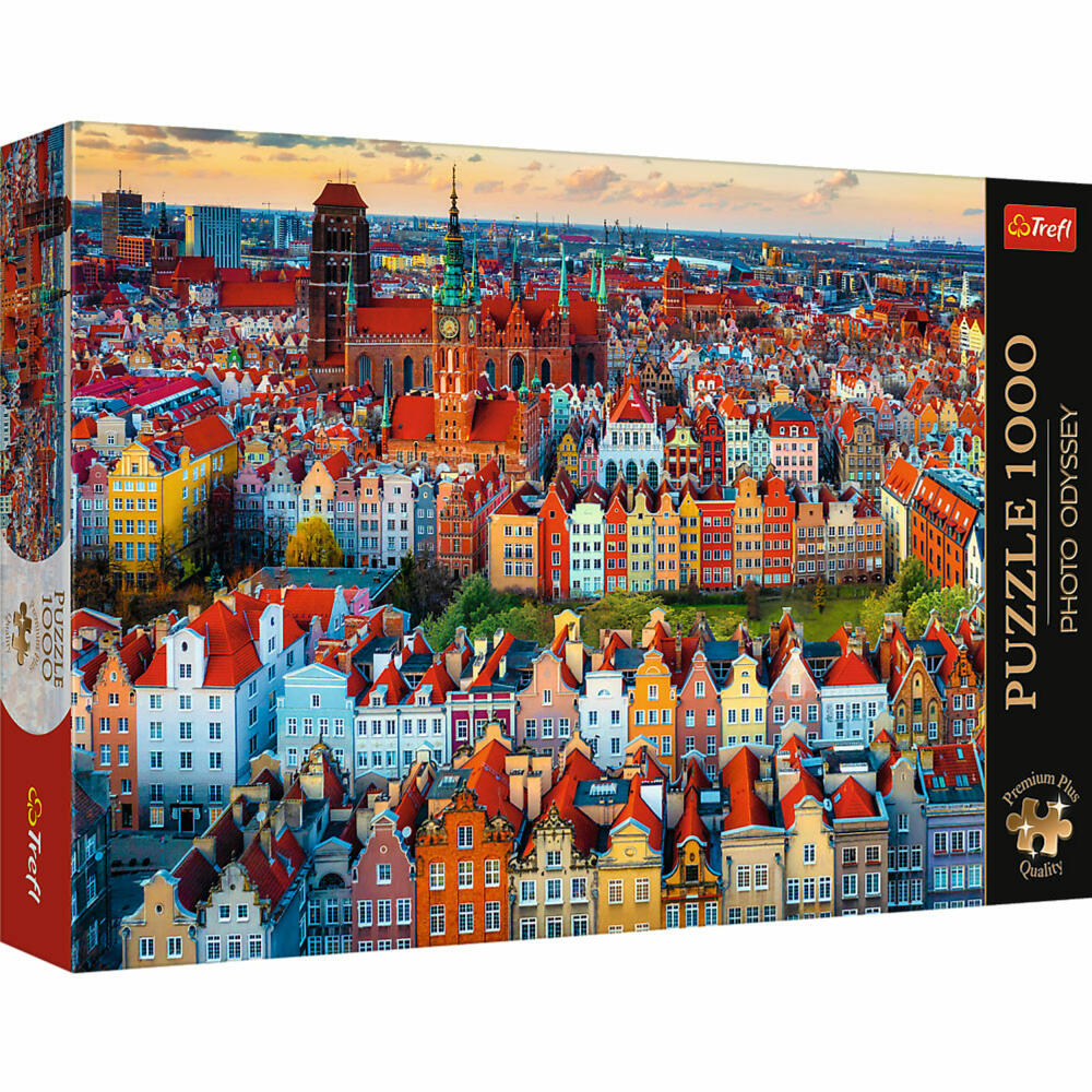 Trefl Puzzle Photo Odyssey Blick auf Danzig, Polen, 1000 Teile, 68 x 48 cm, 10856