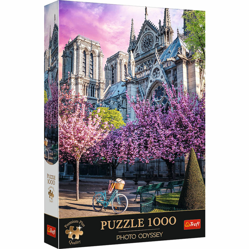 Trefl Puzzle Photo Odyssey Notre-Dame Kirche, Paris, 1000 Teile, 68 x 48 cm, 10858