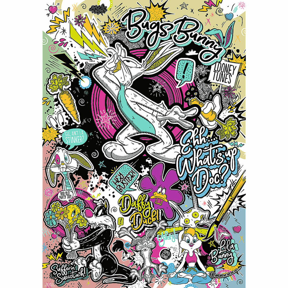Trefl Puzzle Warner Looney Tunes, 1000 Teile, 68 x 48 cm, 12066