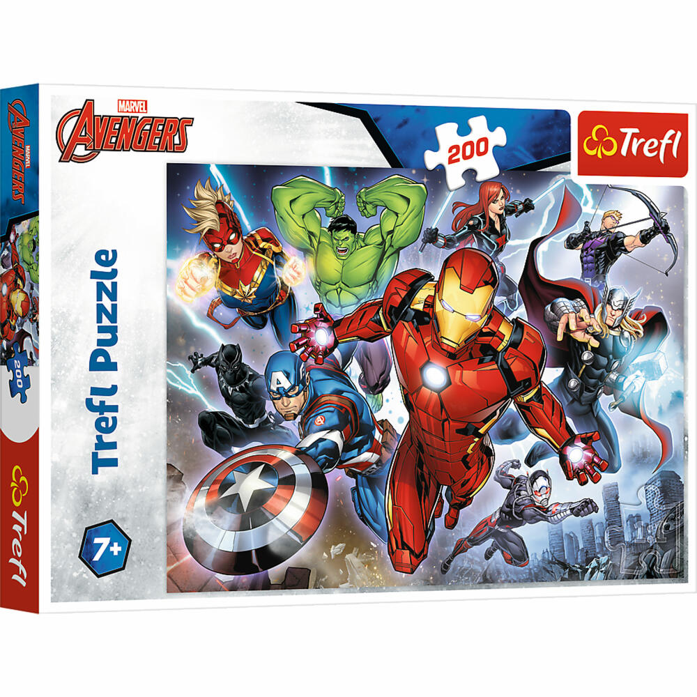 Trefl Puzzle Avengers, Kinderpuzzle, 200 Teile, 48 x 34 cm, 13260