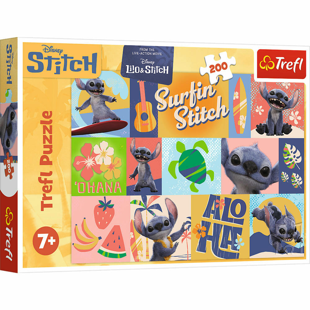 Trefl Puzzle Lilo & Stitch der Film, Kinderpuzzle, Kinder, 200 Teile, 48 x 34 cm, 13331
