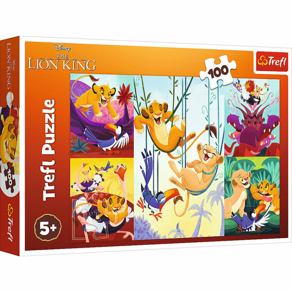 Trefl Puzzle König der Löwen , Kinderpuzzle, Kinder, 100 Teile, 48 x 34 cm, 16478
