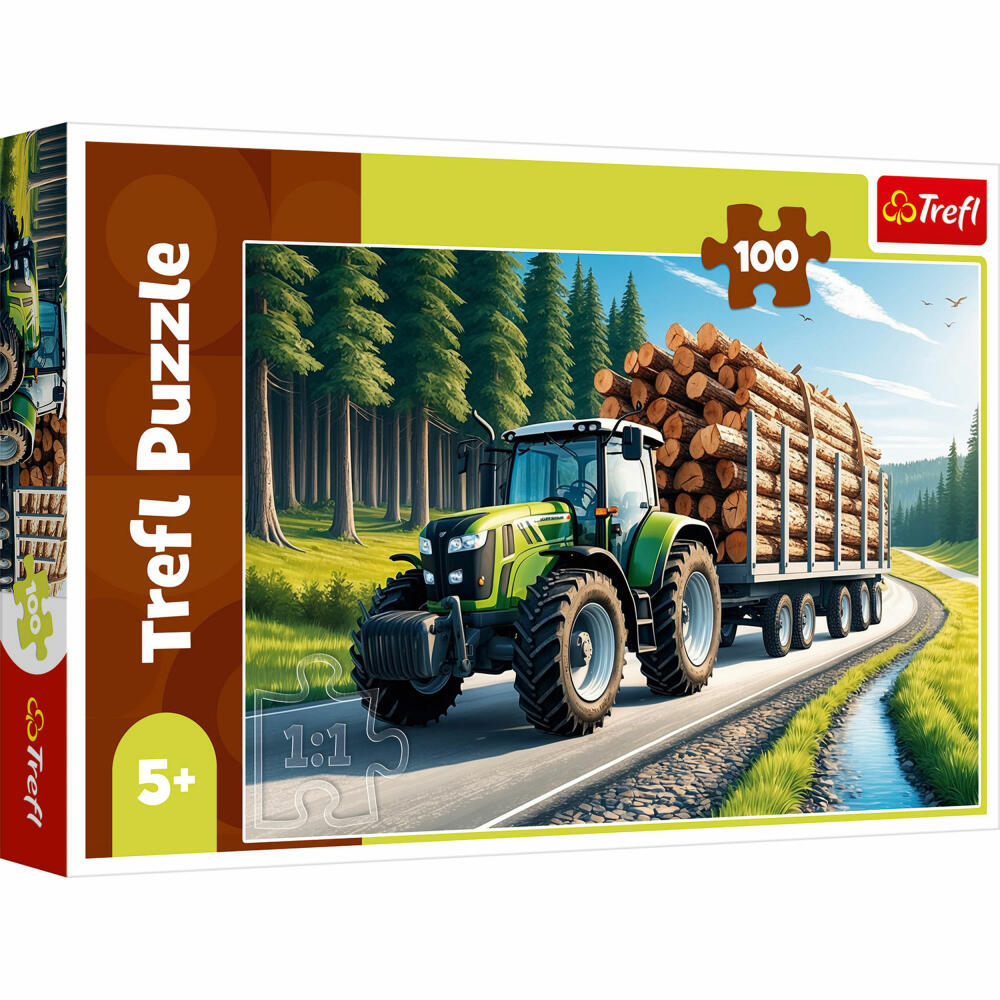 Trefl Puzzle Trecker im Wald, Kinderpuzzle, Kinder, 100 Teile, 48 x 34 cm, 16493