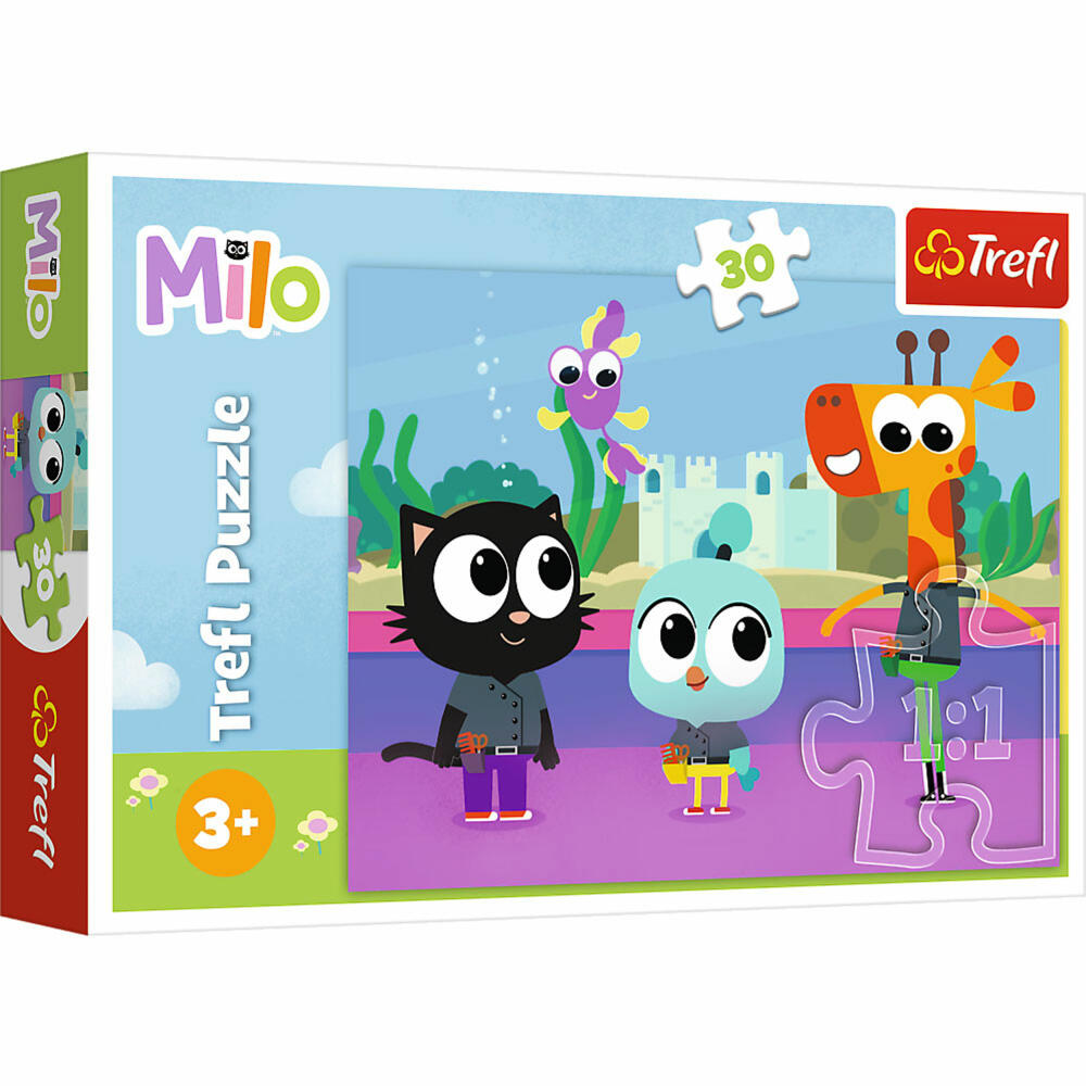 Trefl Puzzle Milo, Kinderpuzzle, Kinder, 30 Teile, 27 x 20 cm, 18310