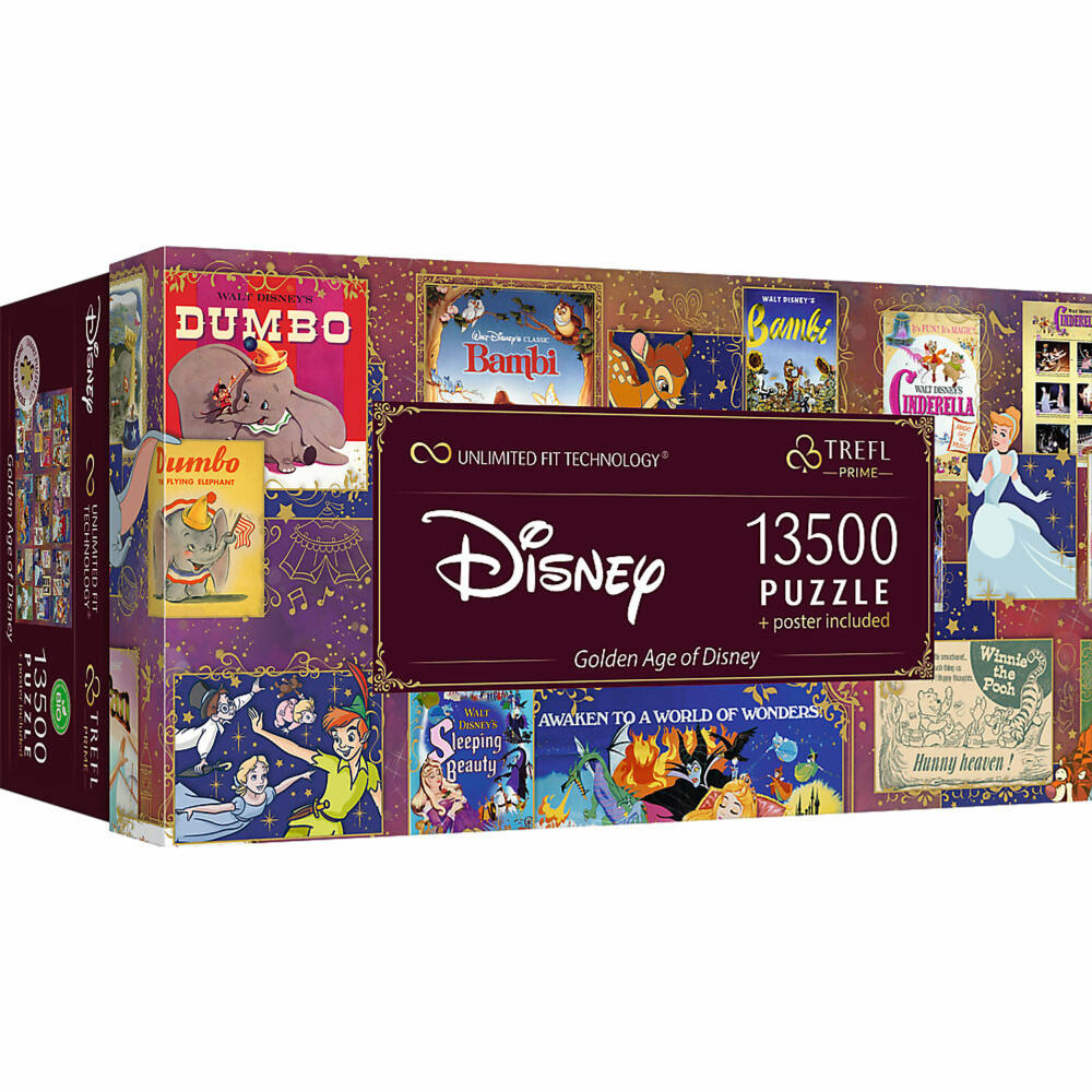 Trefl UFT Puzzle Golden Age of Disney, 13500 Teile, 198.5 x 137.6 cm, 81026