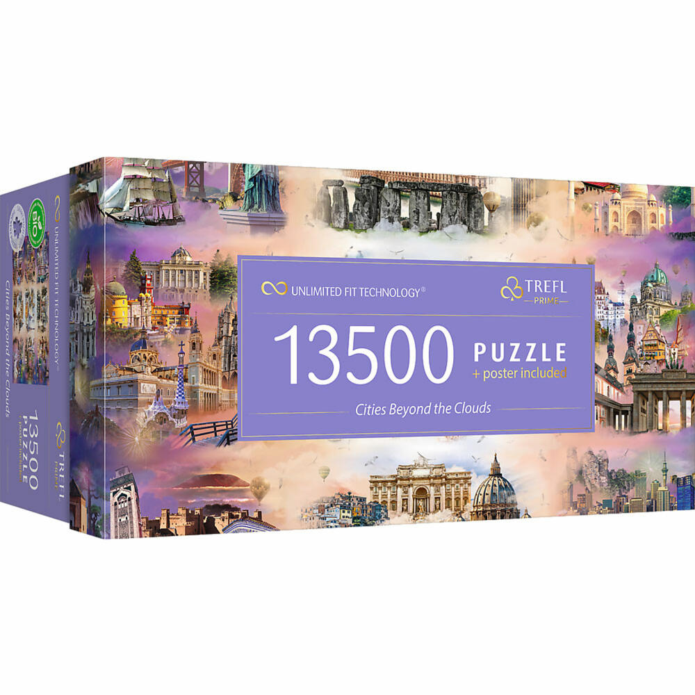 Trefl UFT Puzzle Städte jenseits der Wolken, 13500 Teile, 198.5 x 137.6 cm, 81030