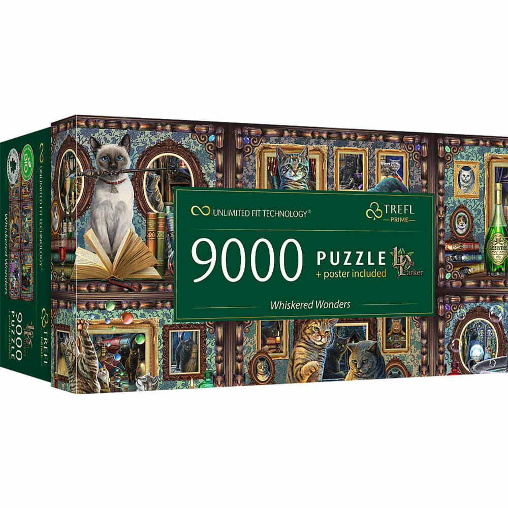 Trefl UFT Puzzle Lisa Parker - Schnurrbart Wunder Katzen, 9000 Teile, 198.6 x 92.8 cm, 81035