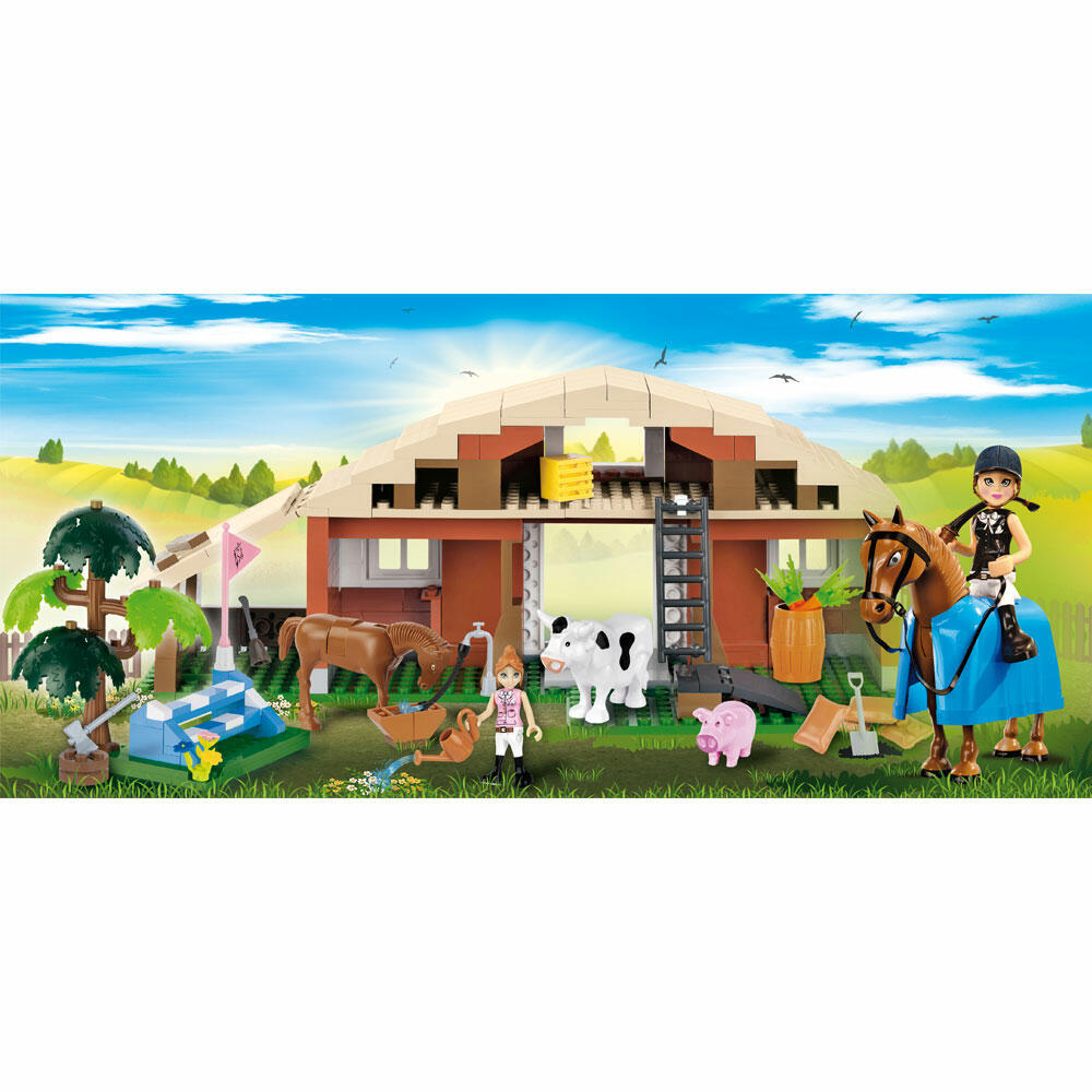 COBI Action Town Countryside Farm, farm, horse farm, farmers, toy, construction blocks, plastic, 310 pieces, 1875