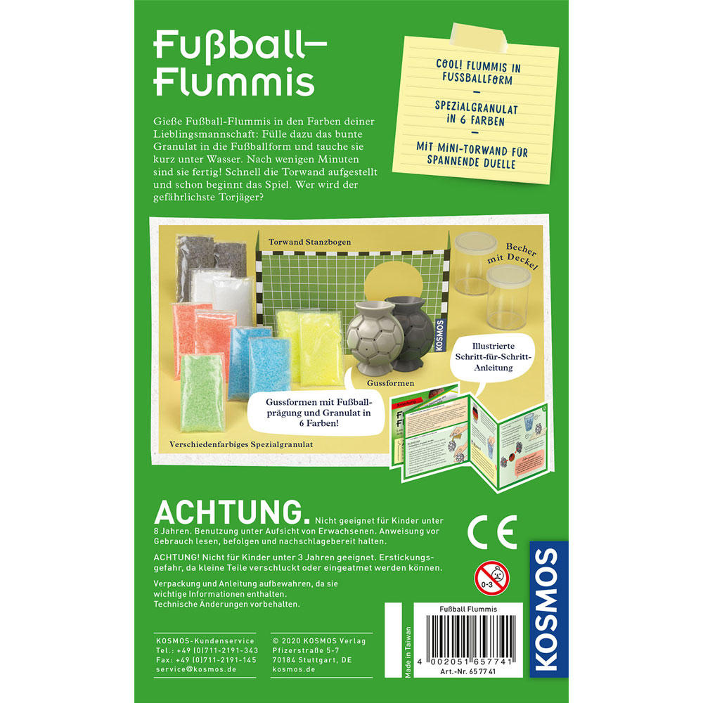 KOSMOS Fußball-Flummis, Experimentieren, Basteln, Lernen, Entdecken, ab 8 Jahren, 657741