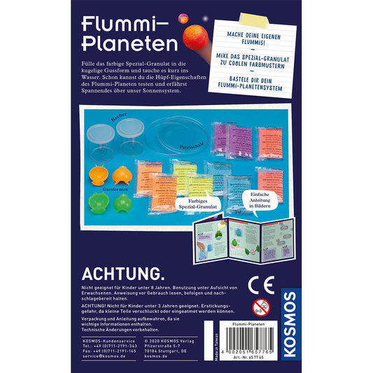 KOSMOS Flummi-Planeten, Experimentierkasten, Experimentier Kasten, Flummis selbst gestalten, ab 8 Jahren, 657765
