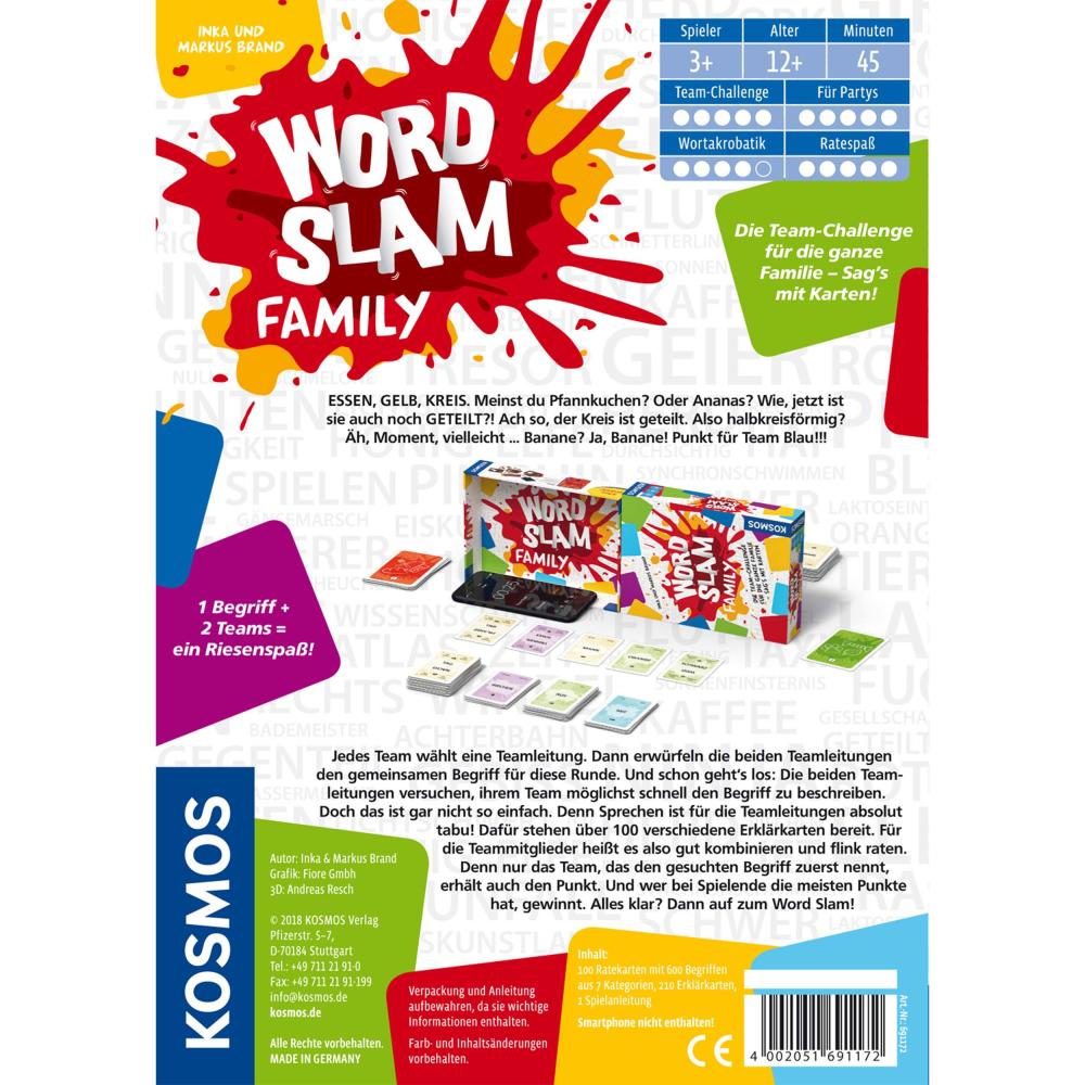 KOSMOS Family Games Word Slam Family, guessing game, communication game, guessing communication game, from 12 years, 691172