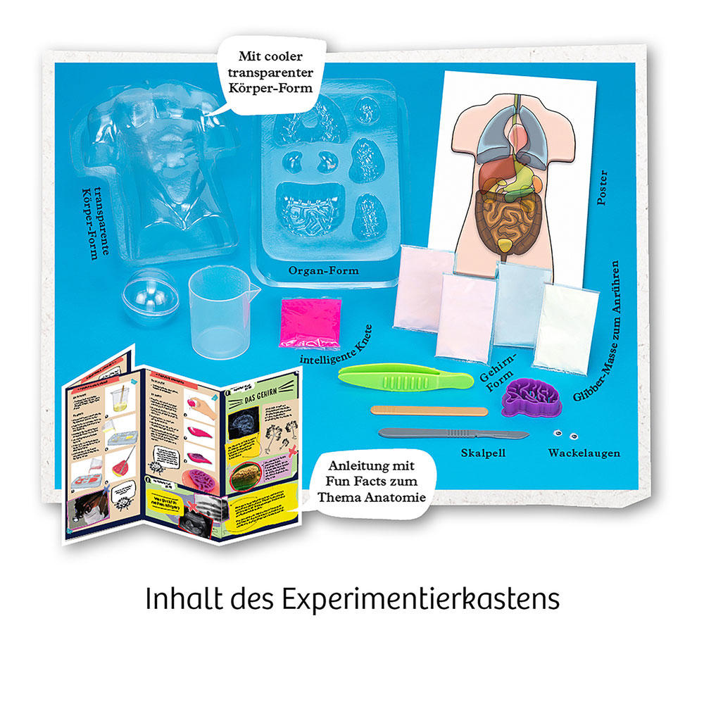 KOSMOS Fun Science Glibber-Organe, Experimentieren, Basteln, Lernen, Entdecken, ab 8 Jahren, 654184