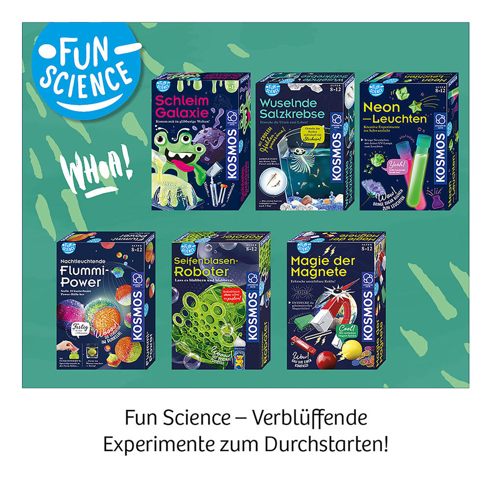 KOSMOS Fun Science Glibber-Organe, Experimentieren, Basteln, Lernen, Entdecken, ab 8 Jahren, 654184