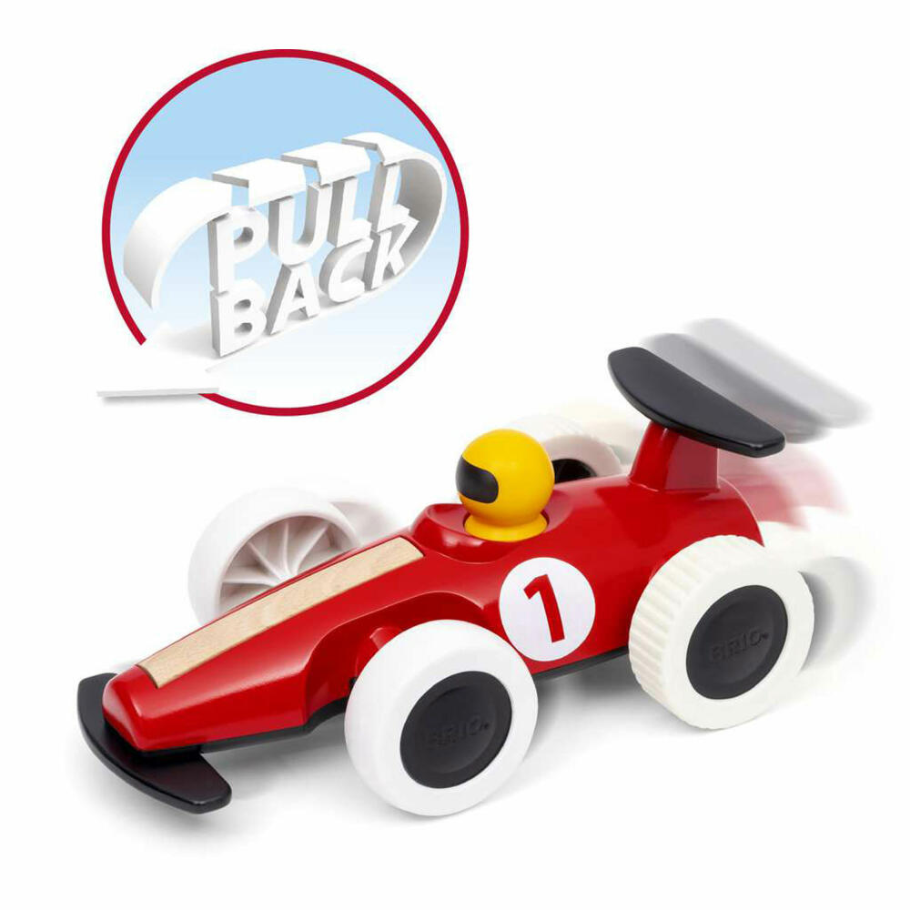 BRIO Großer Rennwagen mit Rückziehmotor, Spielzeugauto, Spielzeug Auto, Kinder, 63030800