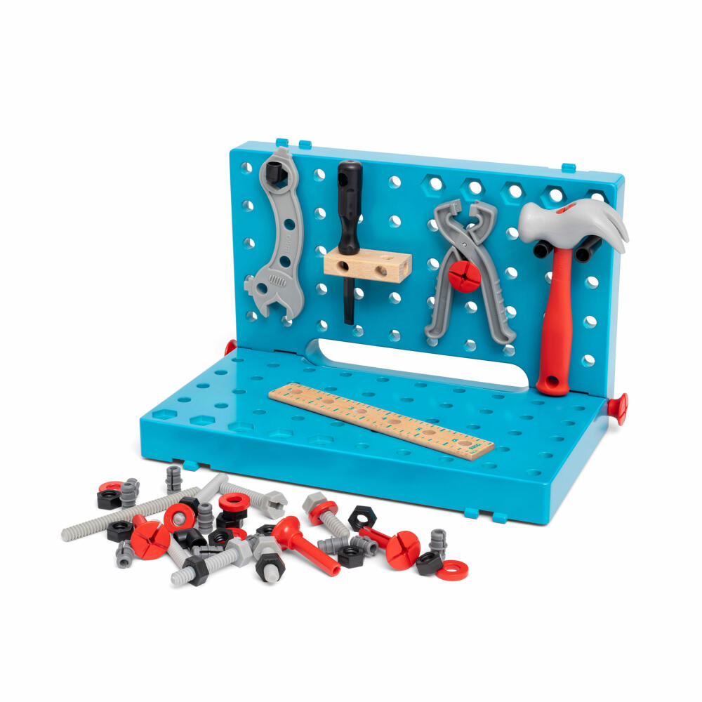 BRIO Builder Workbench Case, 59 pcs., Tool Case, Tools, Toy, Wood, 63459600
