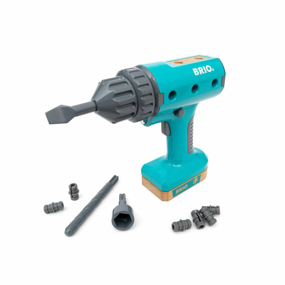 BRIO Builder Cordless Screwdriver, Tool, Children's Tool, Children's Toy, from 3 Years, 63460000