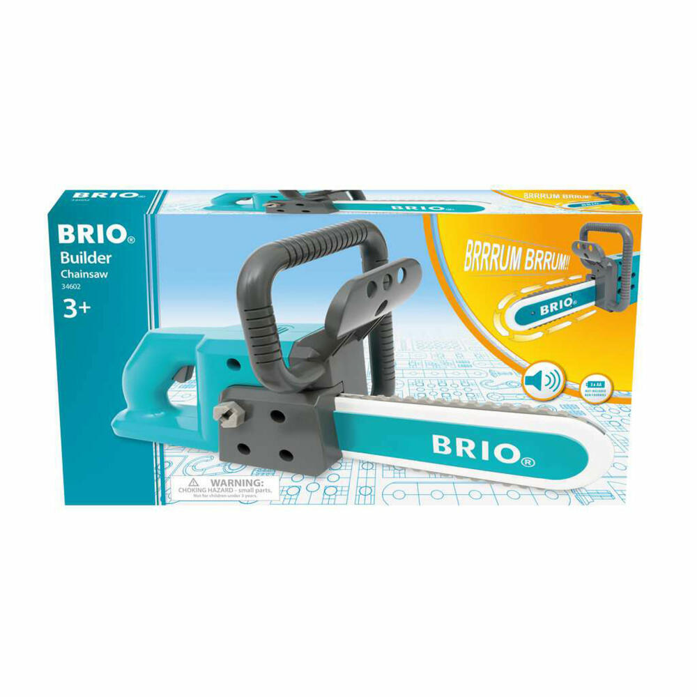 BRIO Builder Kettensäge, Kinderwerkzeug, Kinder Werkzeug, Spielzeug, ab 3 Jahren, 63460200