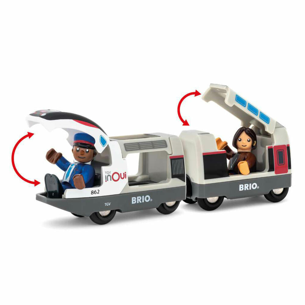 BRIO TGV Hochgeschwindigkeitszug, Zug, Spielzeuglok, Lok, Hochgeschwindigkeitslok, Spielzeug, 63608700