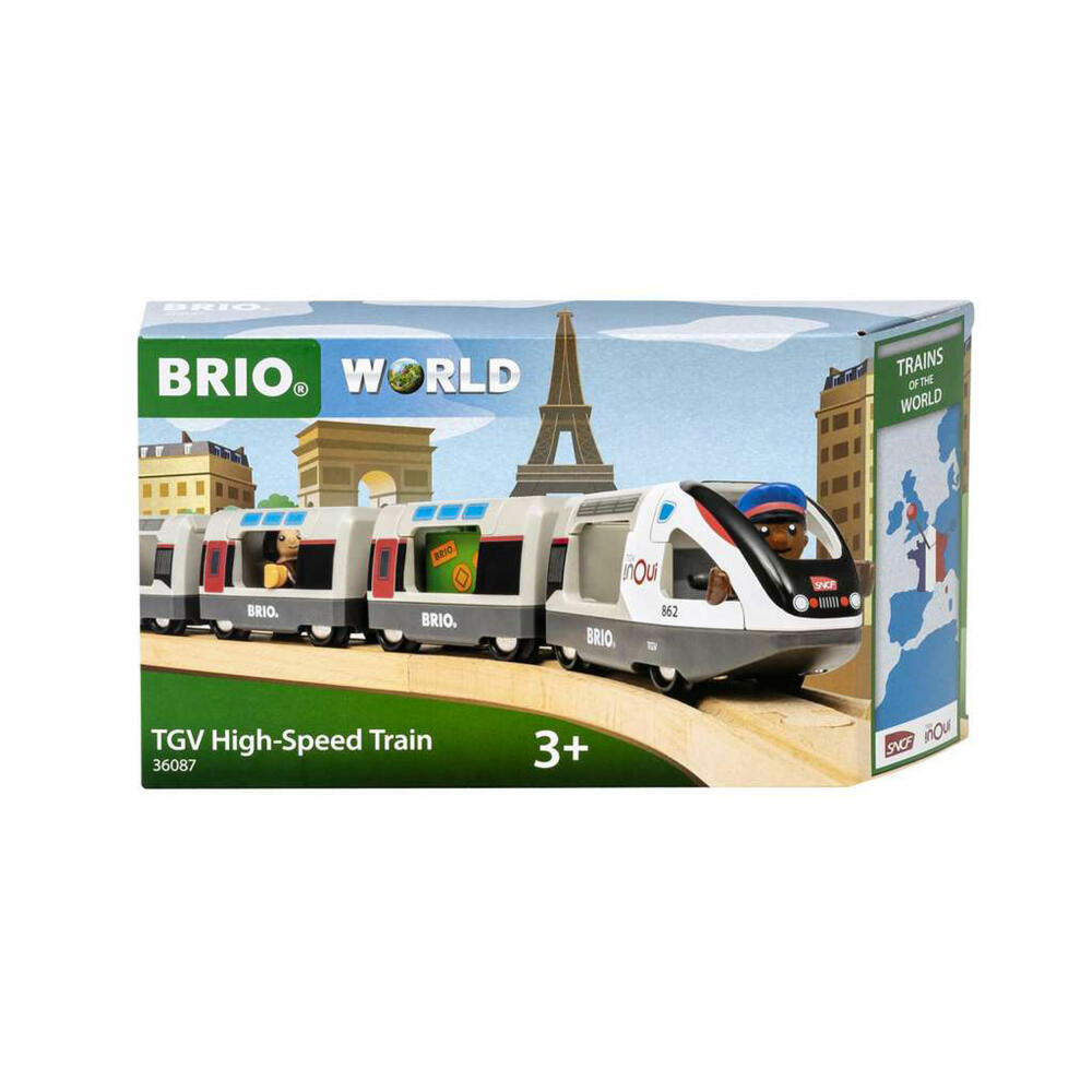 BRIO TGV Hochgeschwindigkeitszug, Zug, Spielzeuglok, Lok, Hochgeschwindigkeitslok, Spielzeug, 63608700