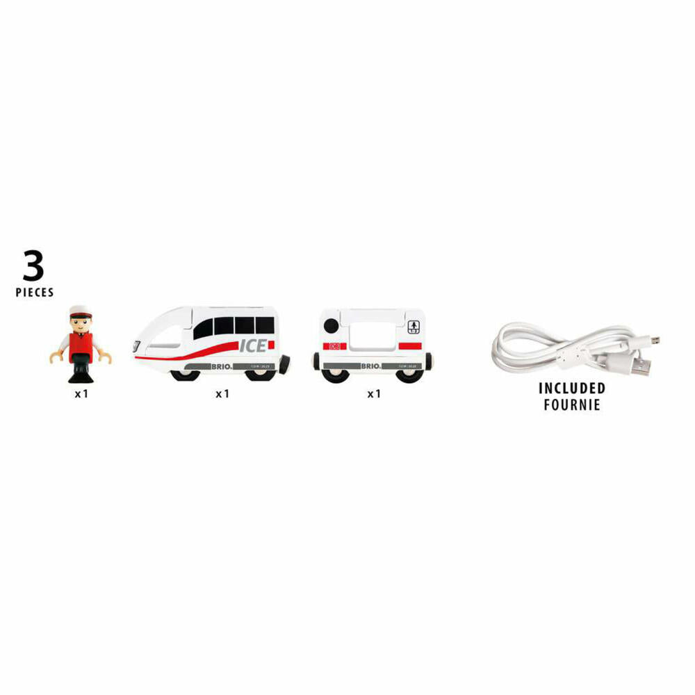BRIO ICE Akkureisezug, Hochgeschwindigkeitszug, Zug, Lok, Spielzeuglok, Spielzeug, 63608800