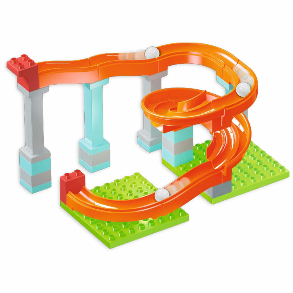Androni Kugelbahn, 31-tlg., Roller Coaster, Kugel Bahn, Murmelbahn, Kinder, Spielzeug, ab 4 Jahre, 104114485