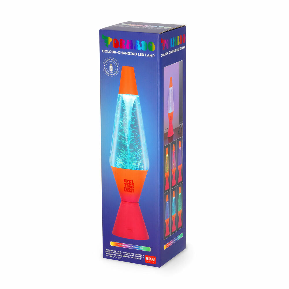 Legami Tornado LED Lamp, Tornado-LED-Lampe, Dekolampe, Tischleuchte, Lampe, TOL0001