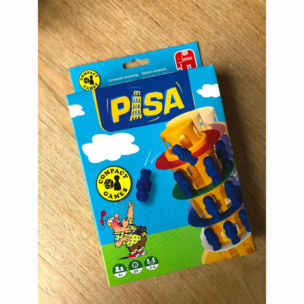 Jumbo Games Pisa Compact Game, Travel Game, Skill Game, Children's Game, Family Game, from 4 years, 12679