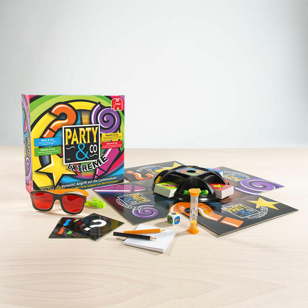 Jumbo Games Party & Co. Extreme, party game, board game, action game, 17864