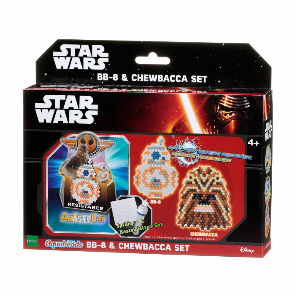 Aquabeads Star Wars BB-8 & Chewbacca Figurenset Bastelset, Basteln, BB-8, Chewbacca, Figurenset, 30149
