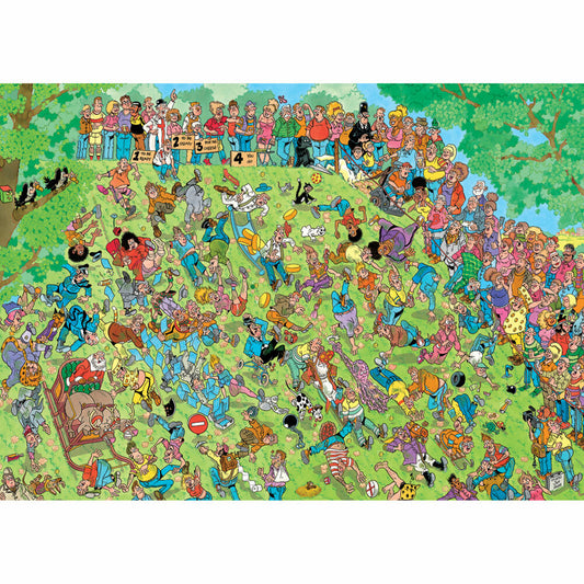 Jumbo Jan van Haasteren Auf die Käse, fertig, los!, Comic Puzzle, Erwachsenenpuzzle, 1000 Teile, 1110100813
