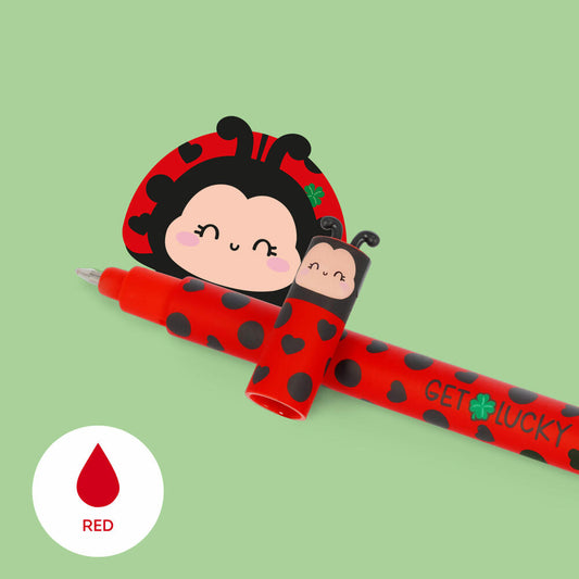 Legami Erasable Gel Pen Ladybug, löschbarer Gelstift, Gelschreiber, Stift, Marienkäfer, EP0074