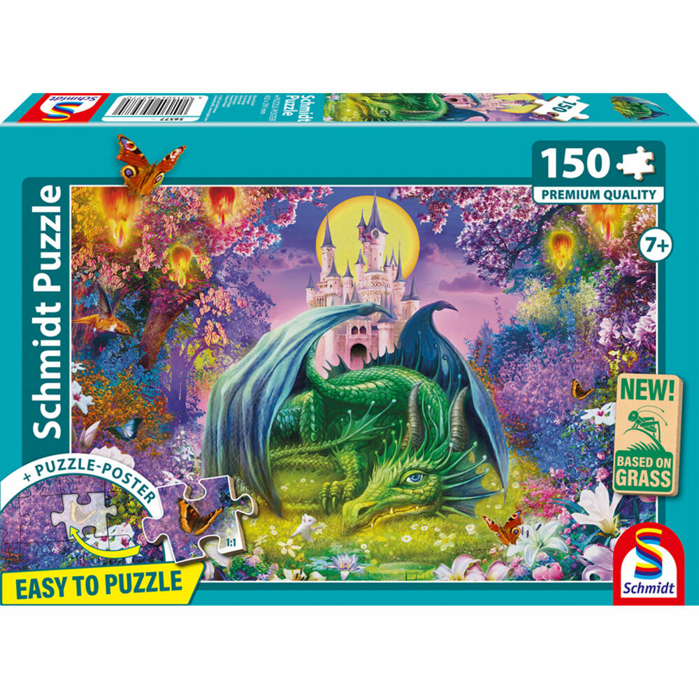 Schmidt Spiele Kleiner Drache, Kinderpuzzle, Kinder Puzzle, 150 Teile, 56577
