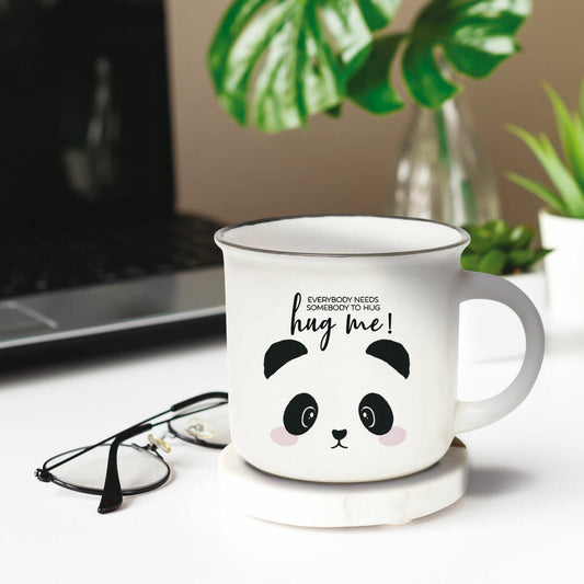 Legami Cup-Puccino Mug Panda Hug Me, Kaffeetasse, Tasse, Becher, New Bone China, 350 ml, CUP0013