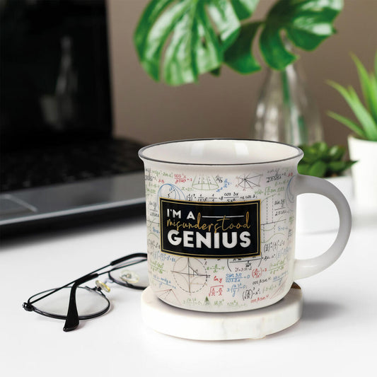 Legami Cup-Puccino Mug Genius I M A Genius, Kaffeetasse, Tasse, Becher, New Bone China, 350 ml, CUP0064