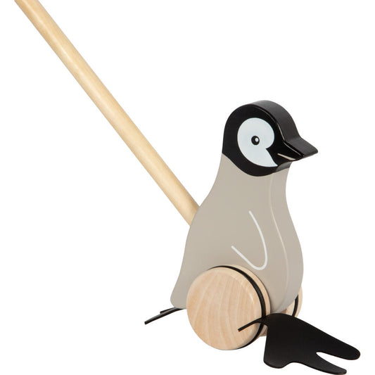 Legler Small Foot Schiebetier Pinguin, Schiebespielzeug, ab 18 Monate, Holz, 12494