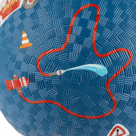 sigikid Feuerwehr Kautschukball, Spielball, Ball, Kinder, Kautschuk, Ø 17 cm, 43519